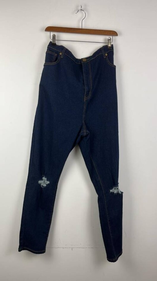 Boohoo Jeans Blue Size: 22