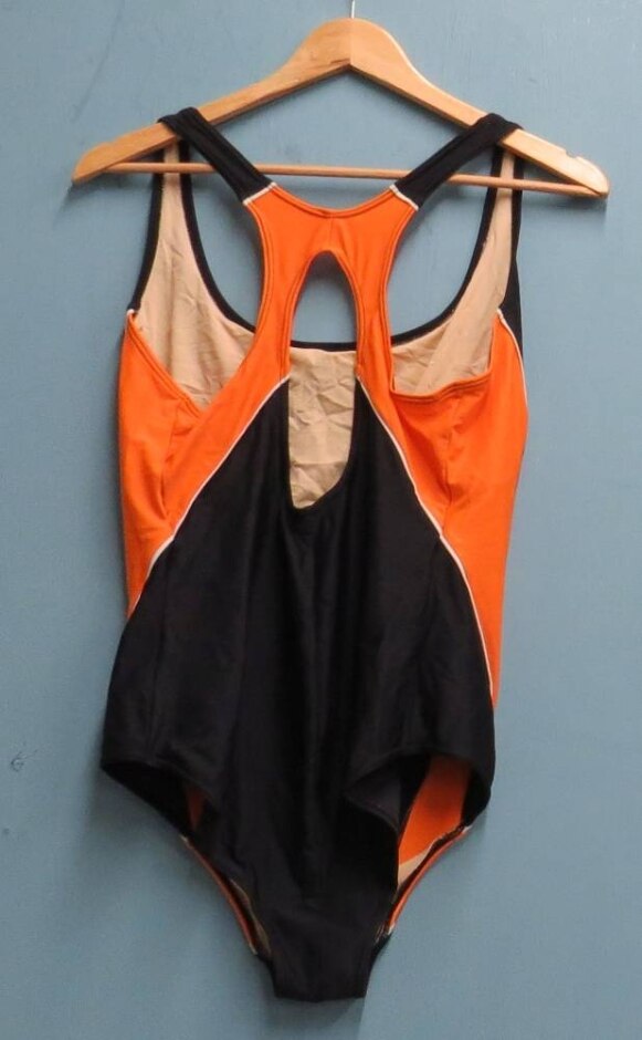 Essence: Active Viii Swimsuit Black/orange Size: 22