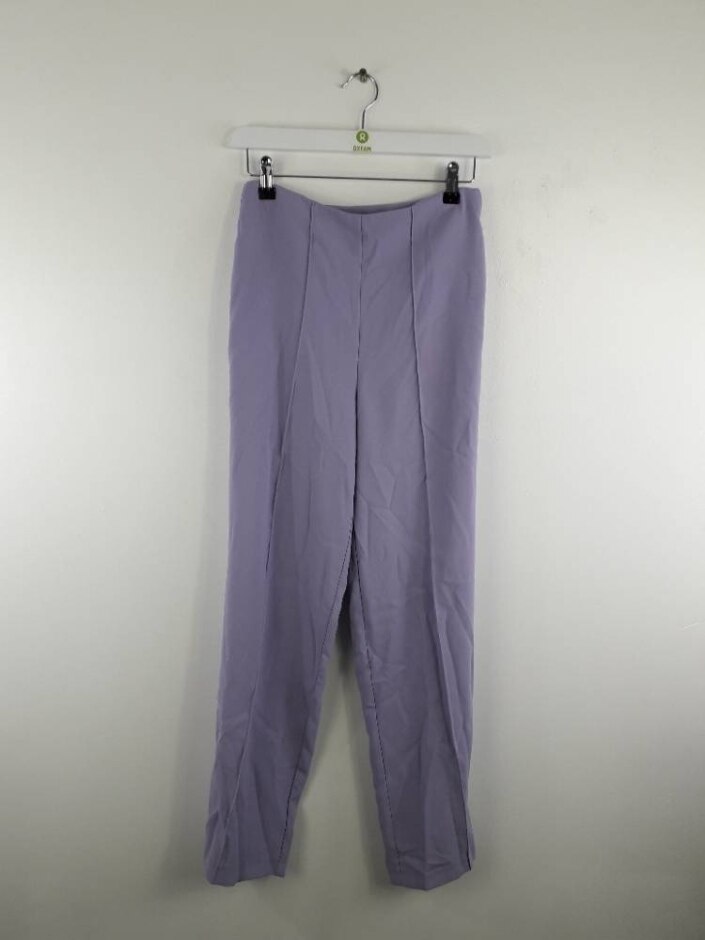 Warehouse Pintuck Wide Leg Trousers Purple  Size: 6