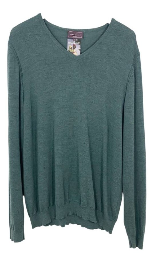 John Lewis Merino Jumper Green Size: Xl