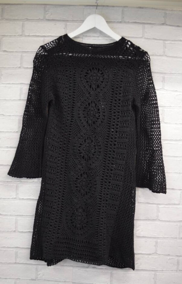Free People  Crochet Dress  Black  Size: Xs
