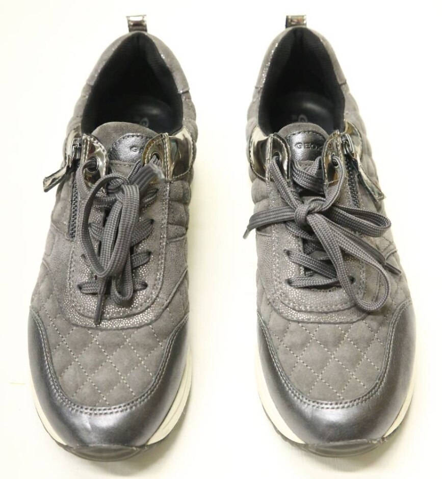 Geox Respira Grey Running Shoe  Size 6