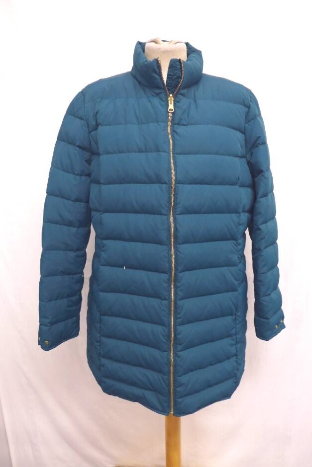 Joules Feather & Down Insulated Padded Coat Seafoam Green Size: 18