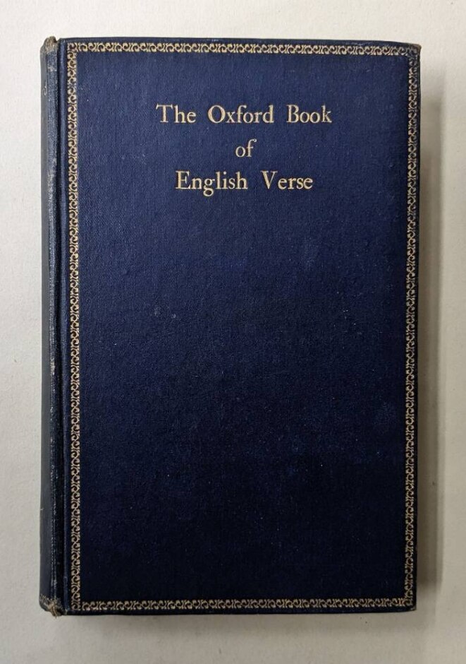 The Oxford Book Of English Verse, 1250-1918