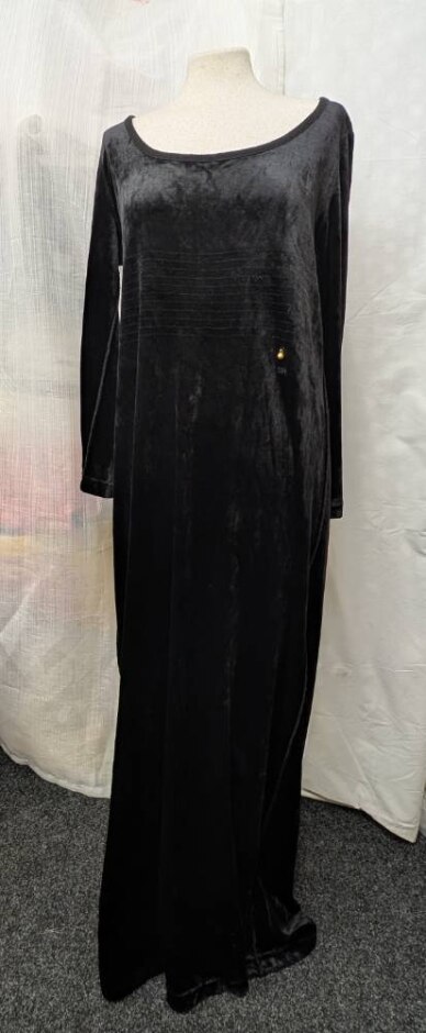 Sonia Rykiel Black Velvet Maxi Dress Black Size: M