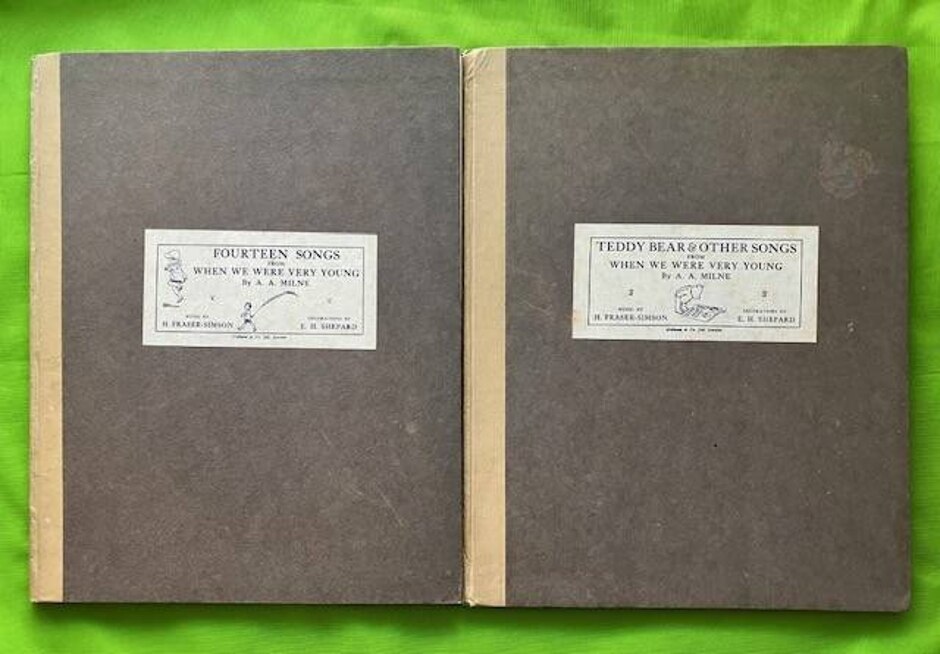 Fourteen Songs & Teddy Bear And Other Songs From When We Were Very Young - A. A. Milne (2 Bks,1926)