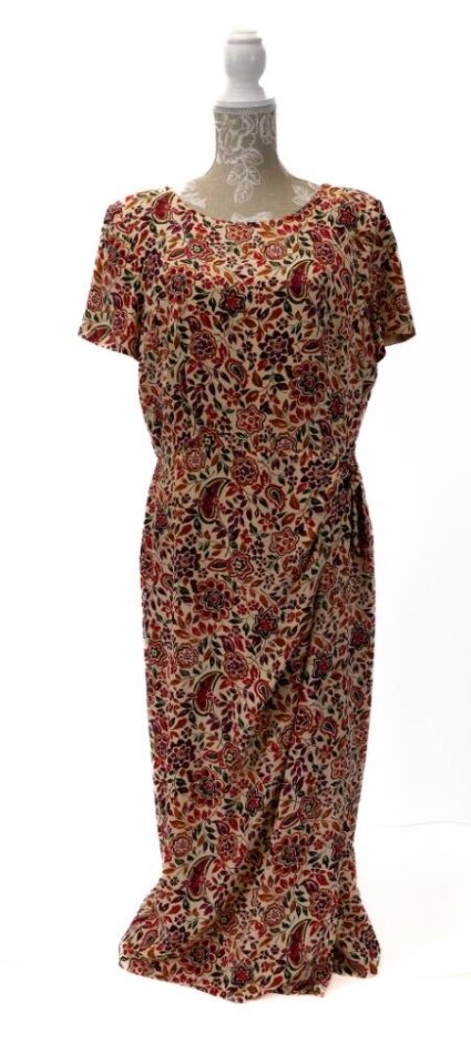 Women's Talbots 1980's Vintage Floral Dress Multicoloured Size: 14