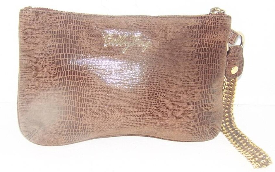 Billybag Brown Zipped Clutch Bag