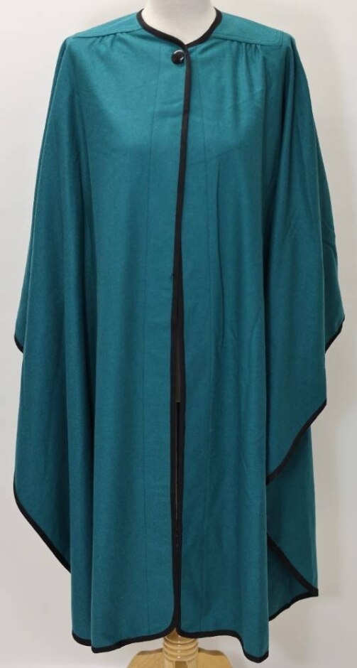 Windsmoor Vintage Wool Mix Cape Green Size: S