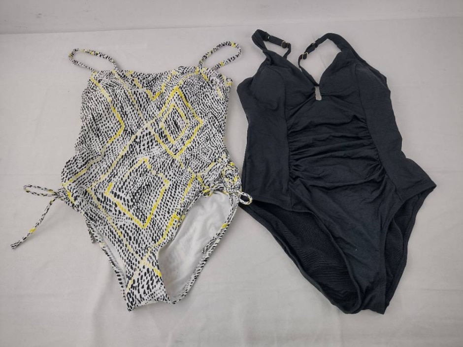 M&s Marks & Spencer Swimsuit Bundle X 2 Black & White Size: 12