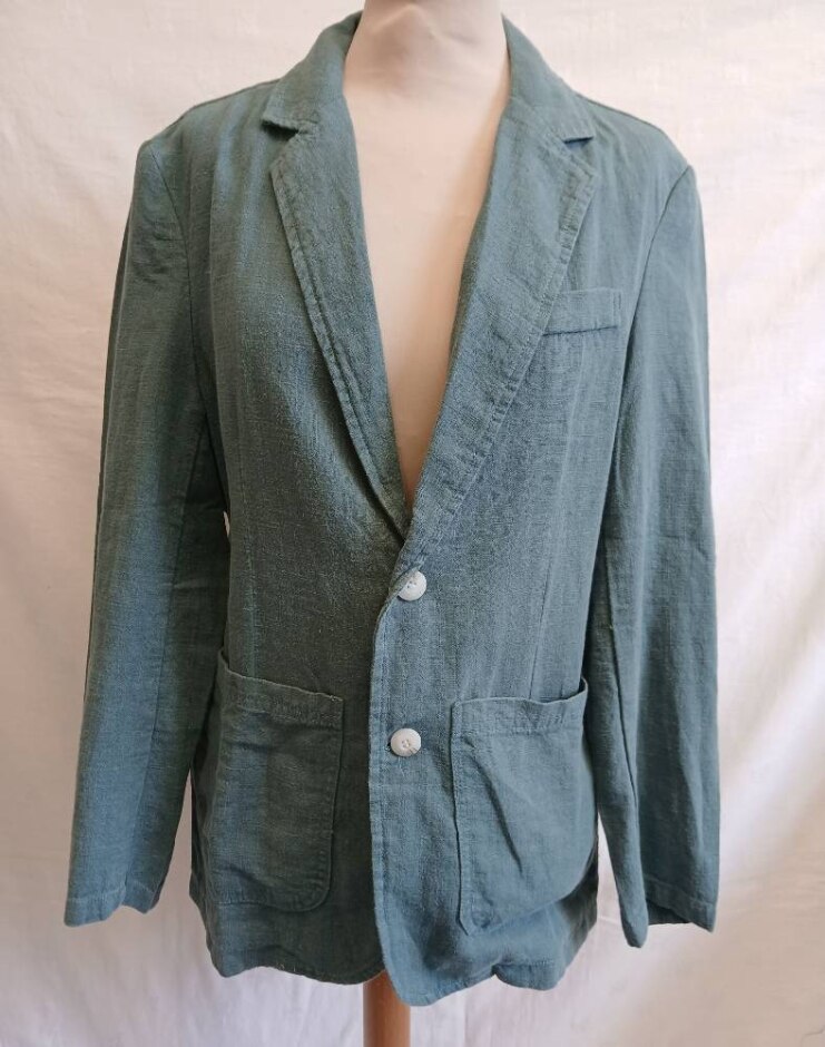Men's Clothing Lightweight Summer Jacket Green Size: M