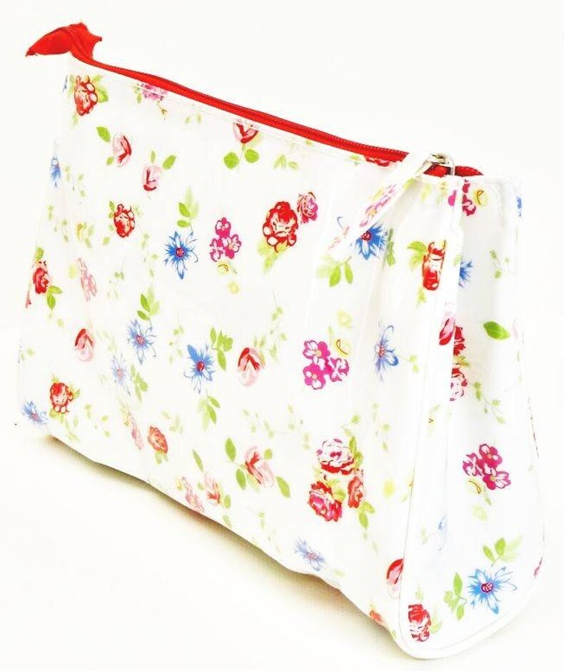 As New Floral Pvc Makeup Bag