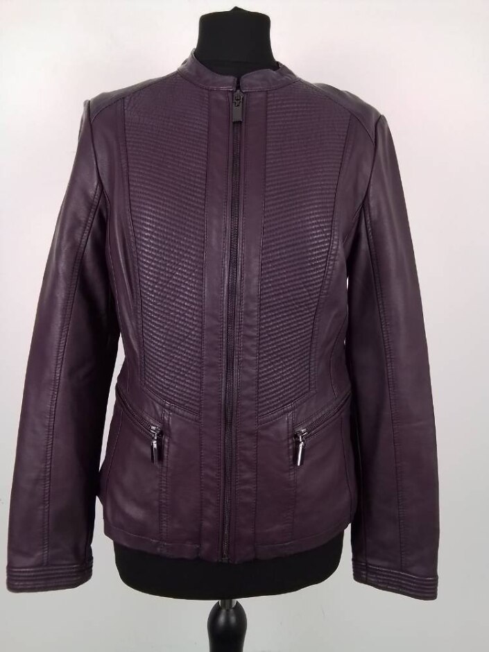 Wallis  Faux Leather Jacket Brown Size: 12