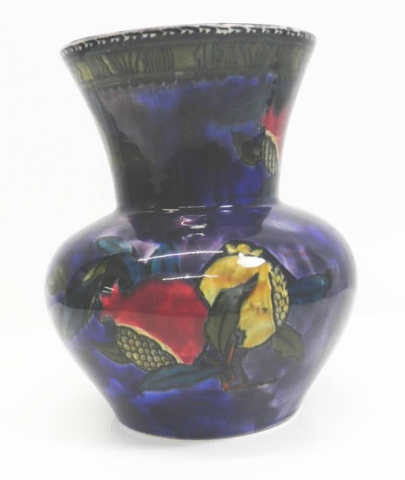 Vintage 1930's Hand Painted Vase Rubens Ware F X Abraham Pomegranate ...