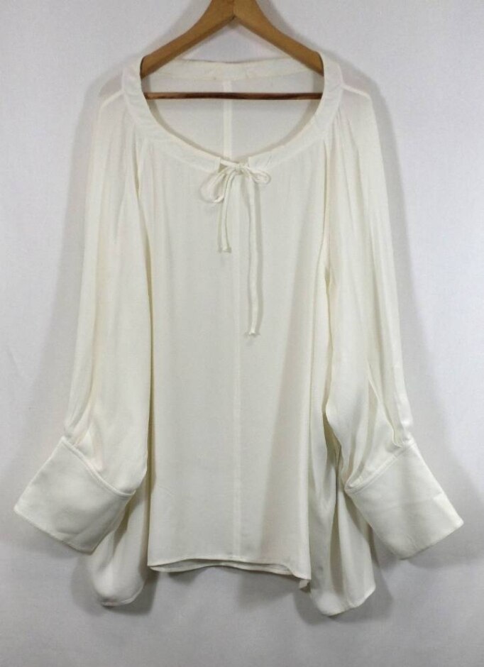 Celine Tunic Blouse  Ivory Size: 8