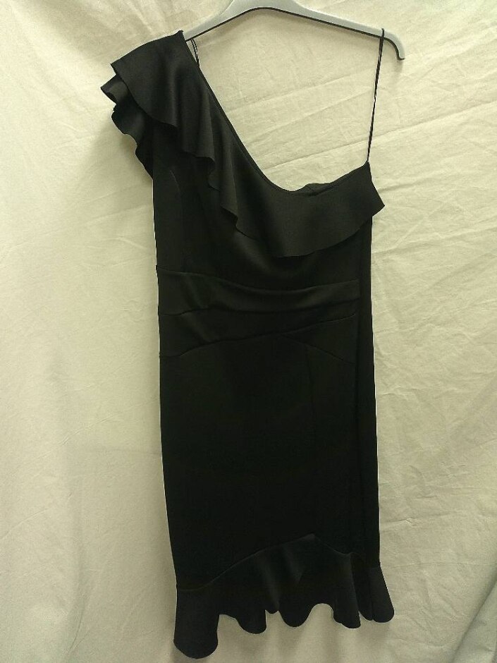 Lipsy One Shoulder Dress Black Size: 16
