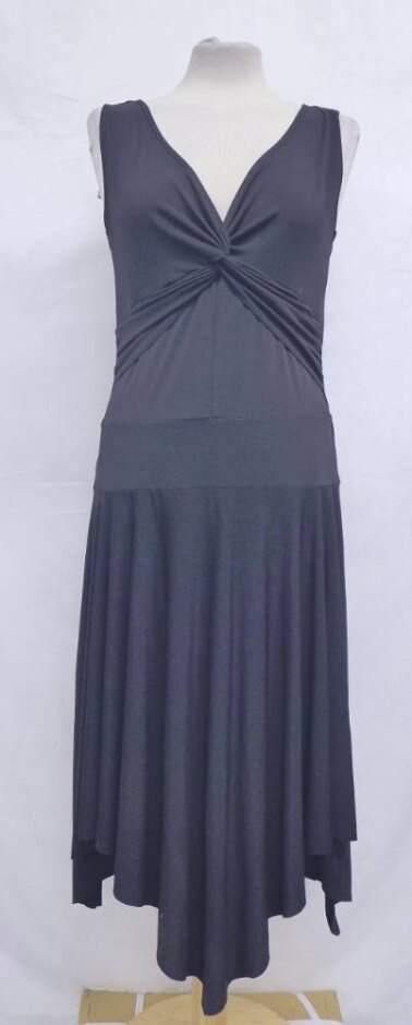 River Island Central Bunch Evening Dress Jet Black Size: 14