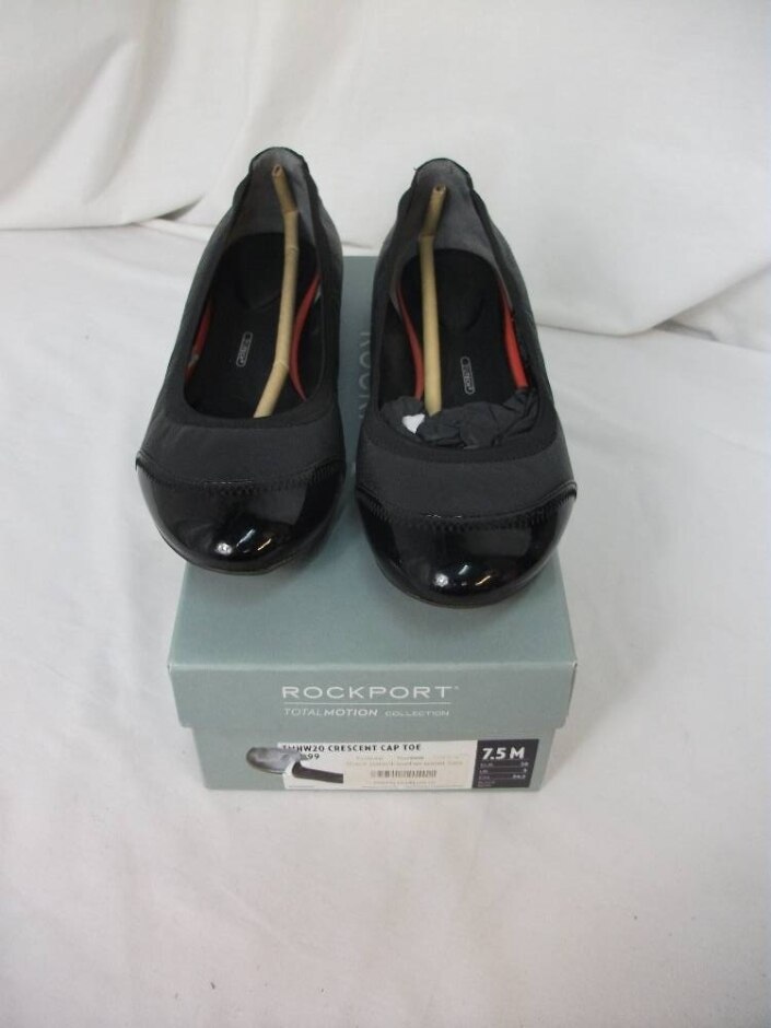 Rockport Patent  Leather Ballet Flats Black Size 5