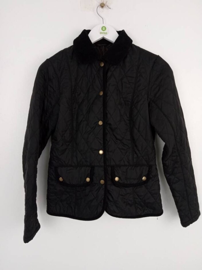 Barbour Quilted Jacket Black Size: 10