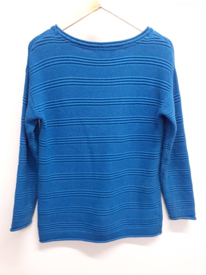 Lauren (ralph Lauren) Scoop Neck Top/sweater In Blue Size: M