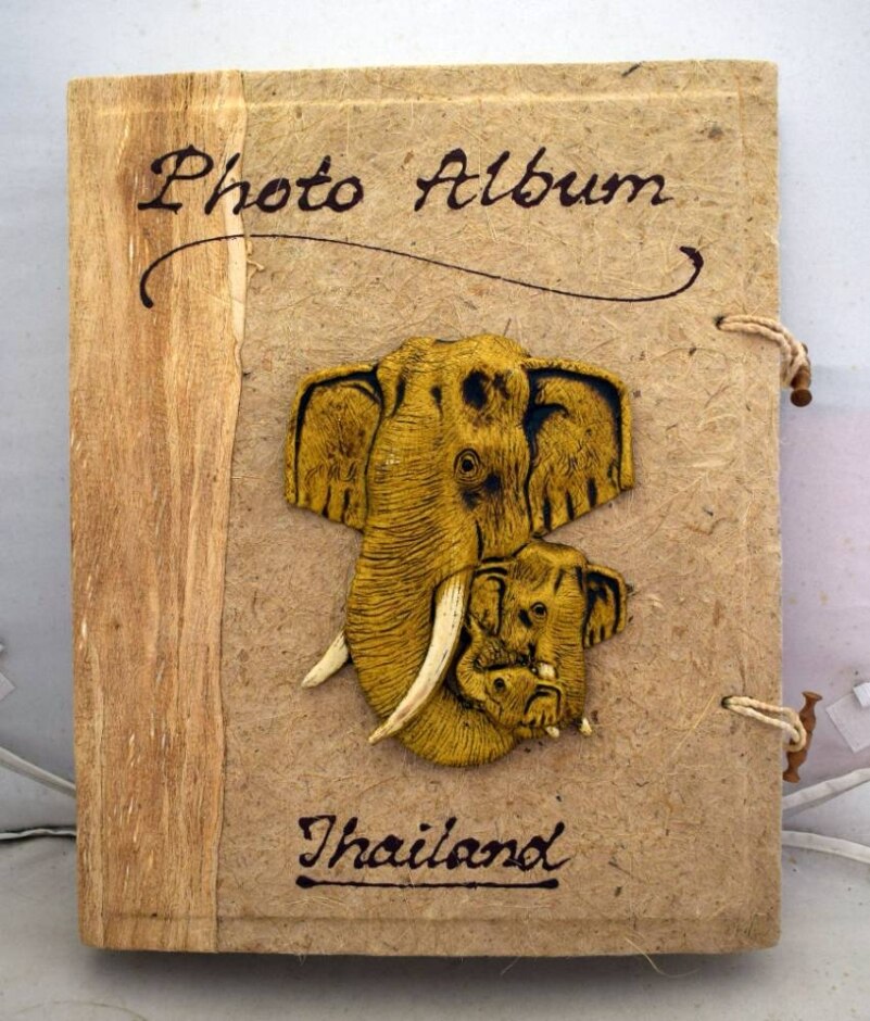 Vintage Mulberry Paper & Bark Thailand Photo Album