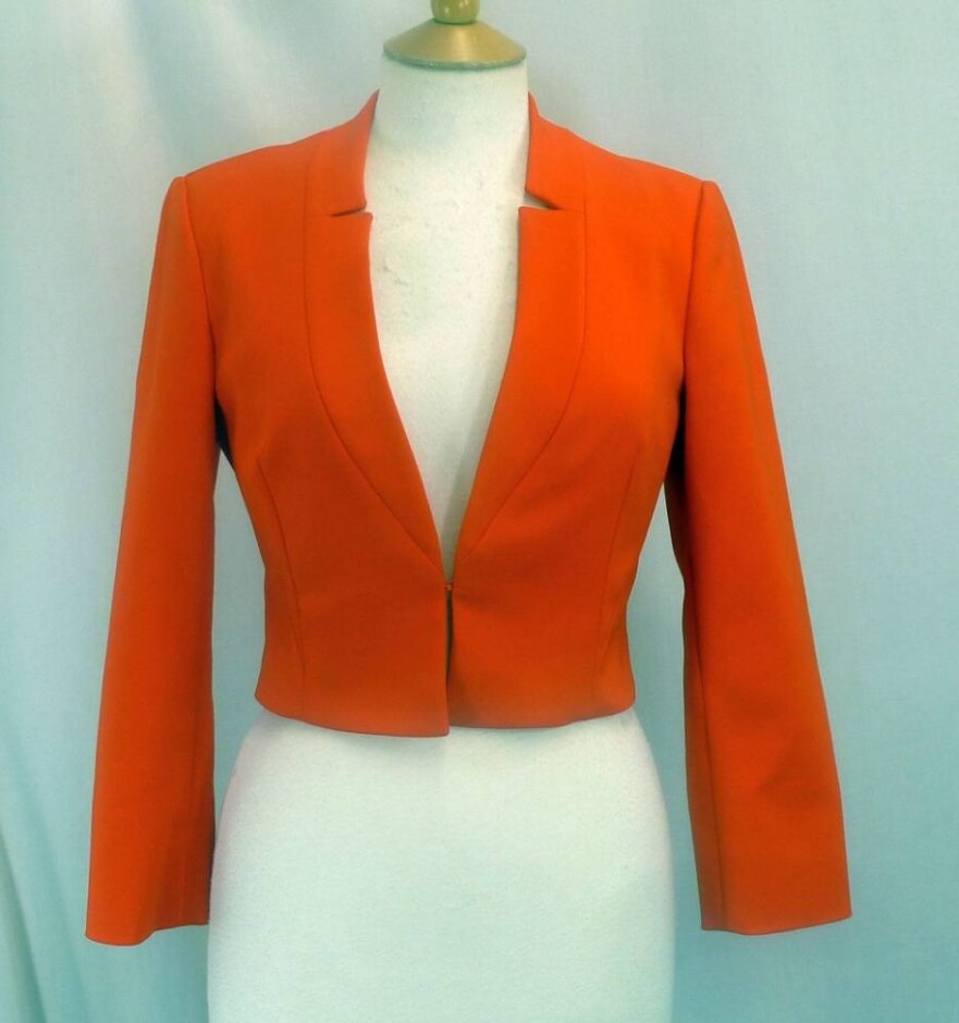 Hobbs Bolero Jacket  Orange Size: 8