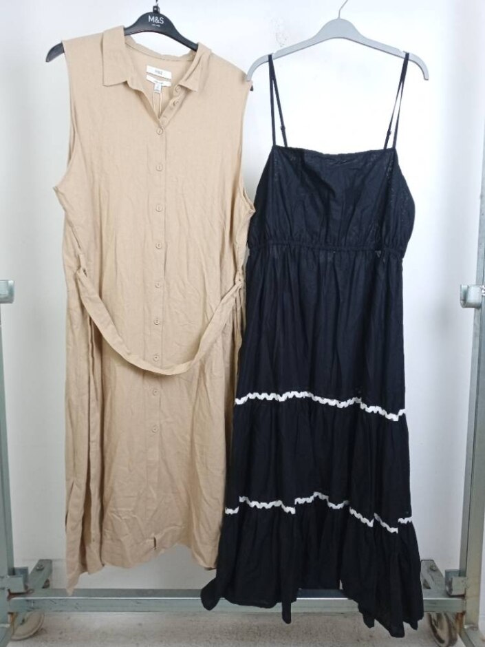 M&s Collection 2x Midaxi Dress Bundle Multicoloured  Size: 24