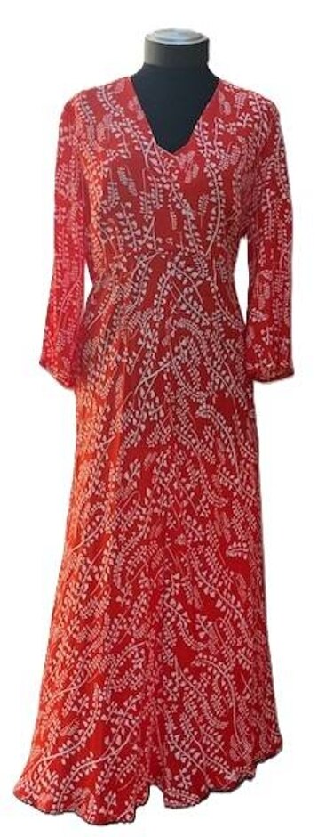 Rixo Sonja Dress Red/white Size: L