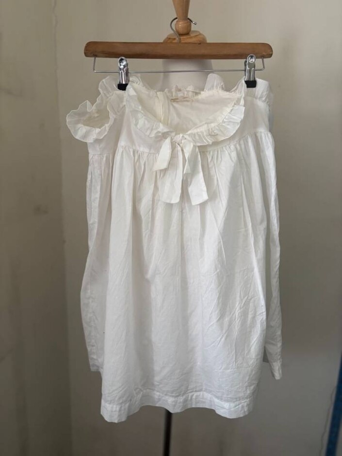 Chloe Women Skirt 100% Cotton White Size: M