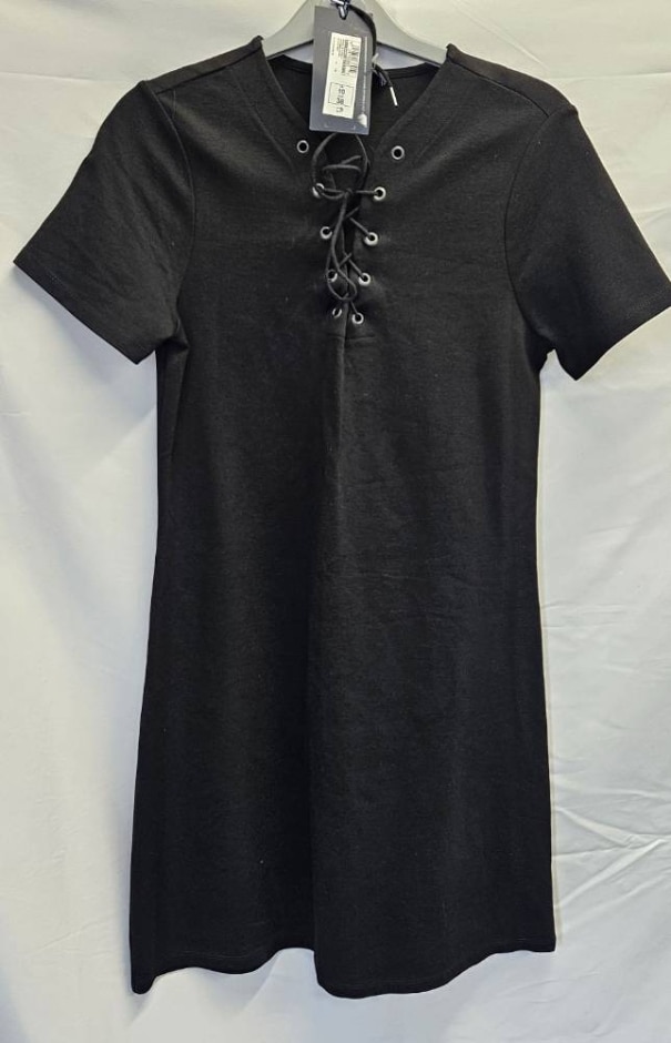 M&s Marks & Spencer Tshirt Style Dress  Black Size: 10