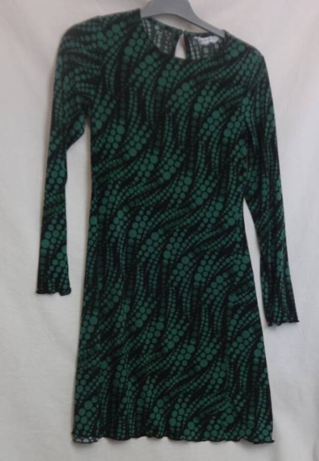 Stradivarius Nwt Flattering A Line Dress Greens Size: S