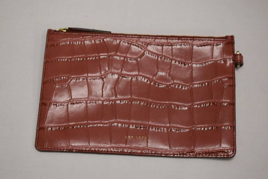 Jigsaw Leather Clutch Bag