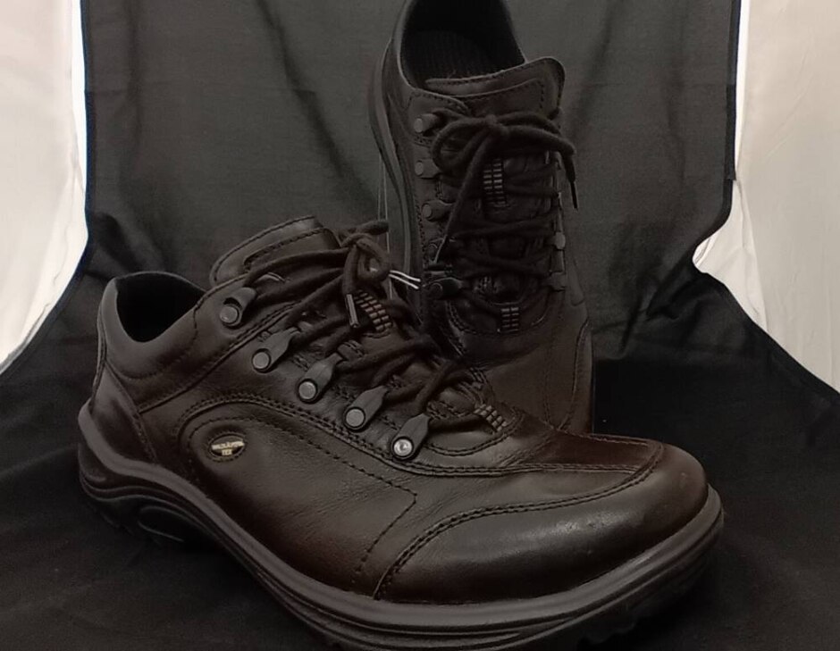 Waldläufer Hayo Brown (tabak) Leather Walking Shoes, Size 10 (wide)