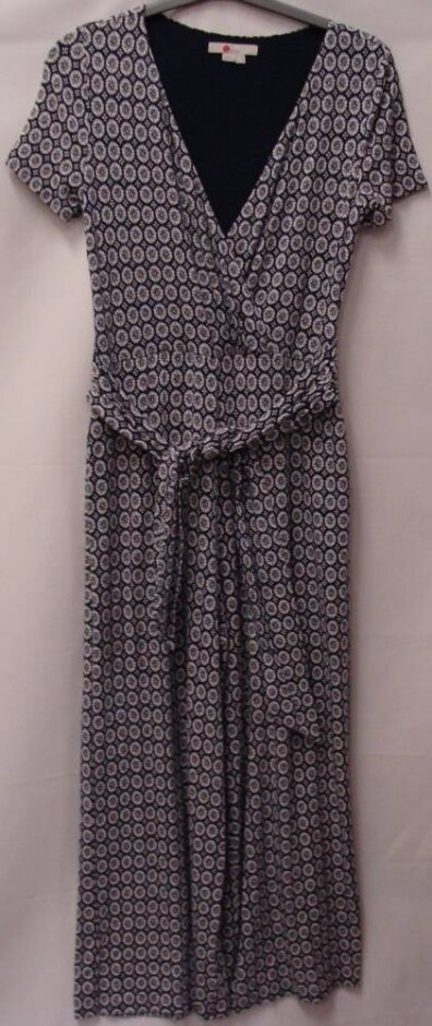 Boden Jumpsuit Blue & White Size: 8