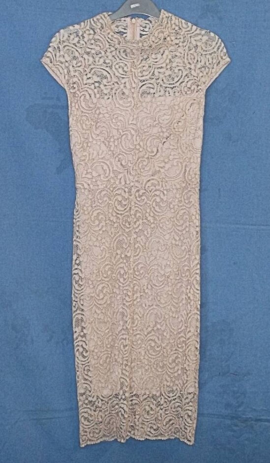 Phase Eight Lace Dress Pink Size: 8
