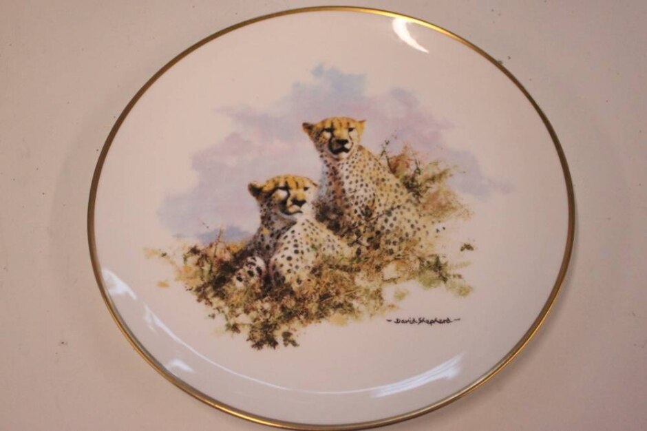 Wedgwood David Shepherd Wildlife Collection – Cheetah Decorative Plate (limited Edition)