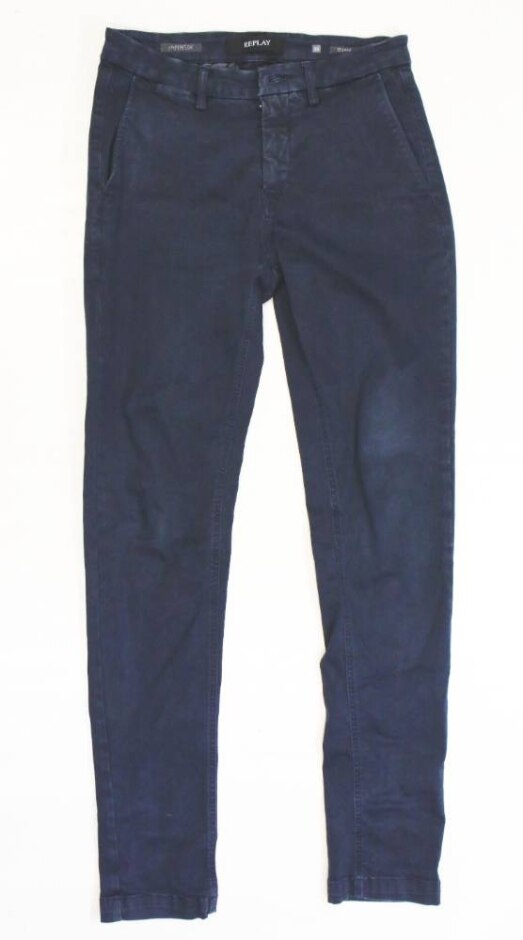 Replay Hyperflex Zeumar Chinos Navy Blue Size: 28
