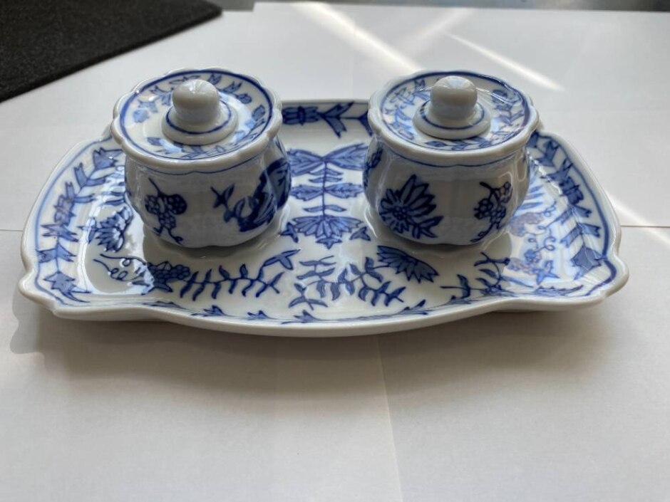 Porcelain Inkwell Writing Set