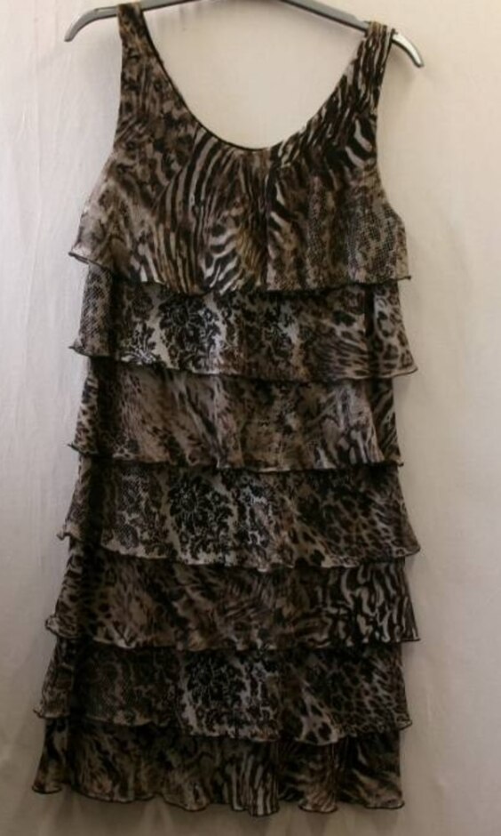 Taifun Dress Animal Print Size: M