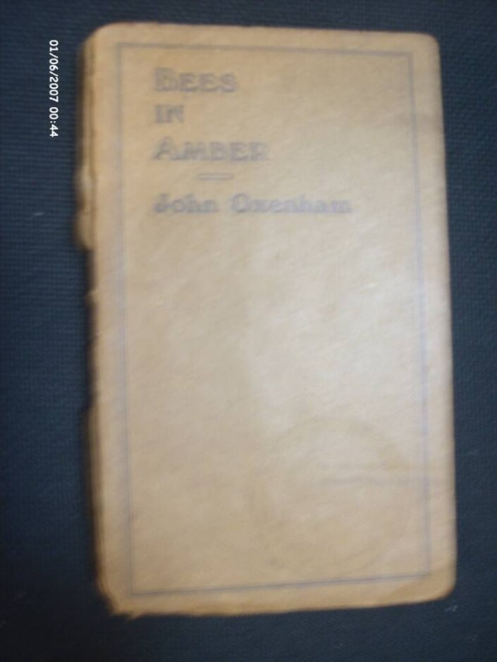 Bees In Amber John Oxenham