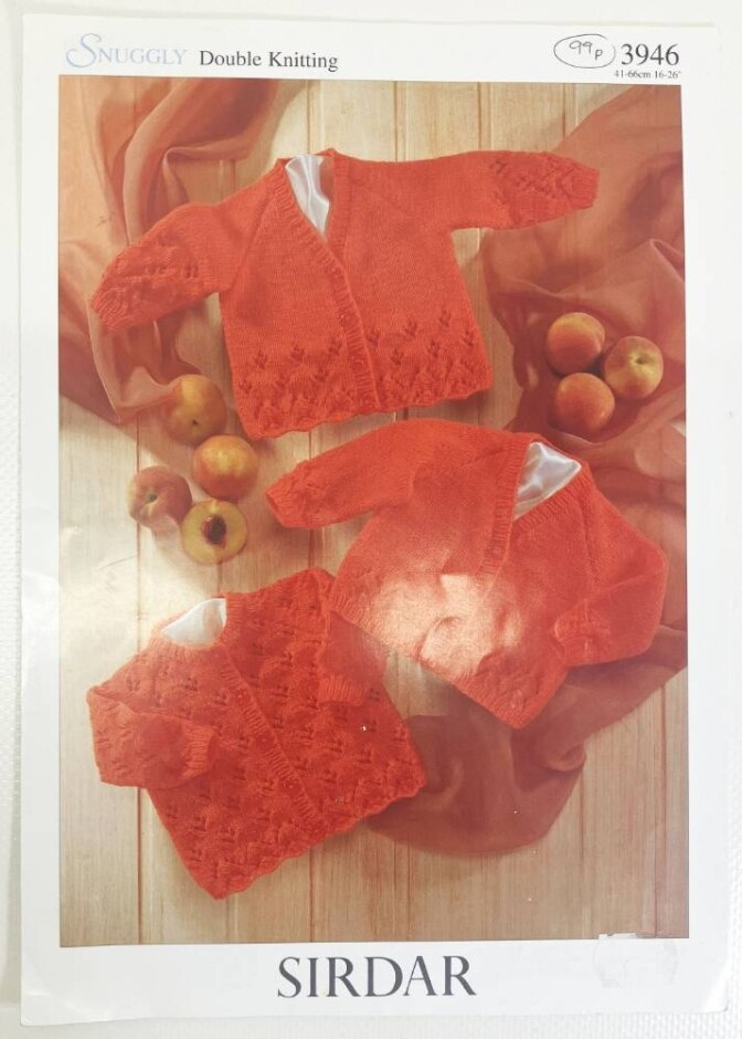 Sirdar Vintage Knitting Pattern Child's Cardigans 3946