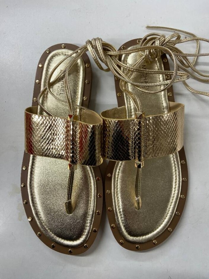 Brand New Michael Kors Gold Tone Sandals