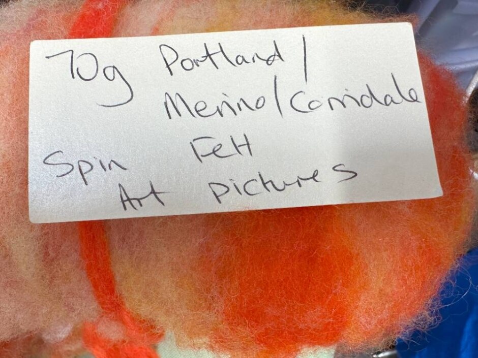 70g Portland/merino/corridale Spun Yarn For Felting