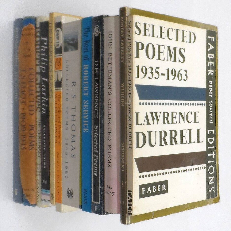 20th Century Poetry - Collection Of 12 Volumes - T S Eliot, Philip Larkin, R S Thomas, And Others