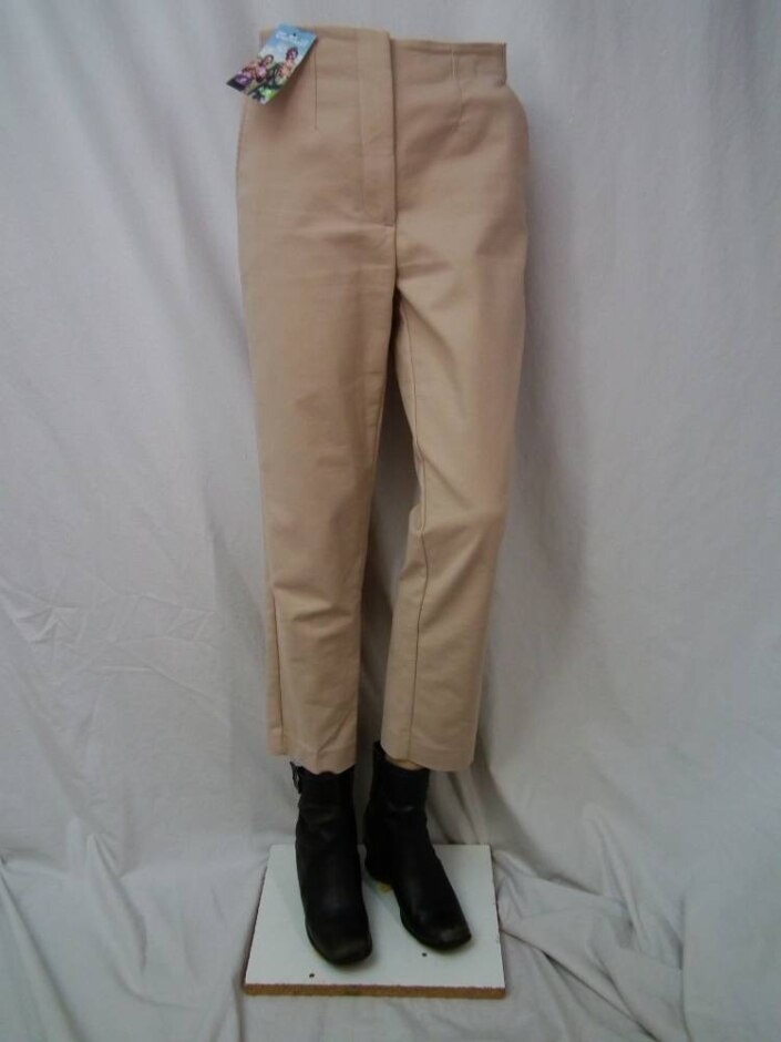 M&s Marks & Spencer Cropped Trousers Stone Size: 8