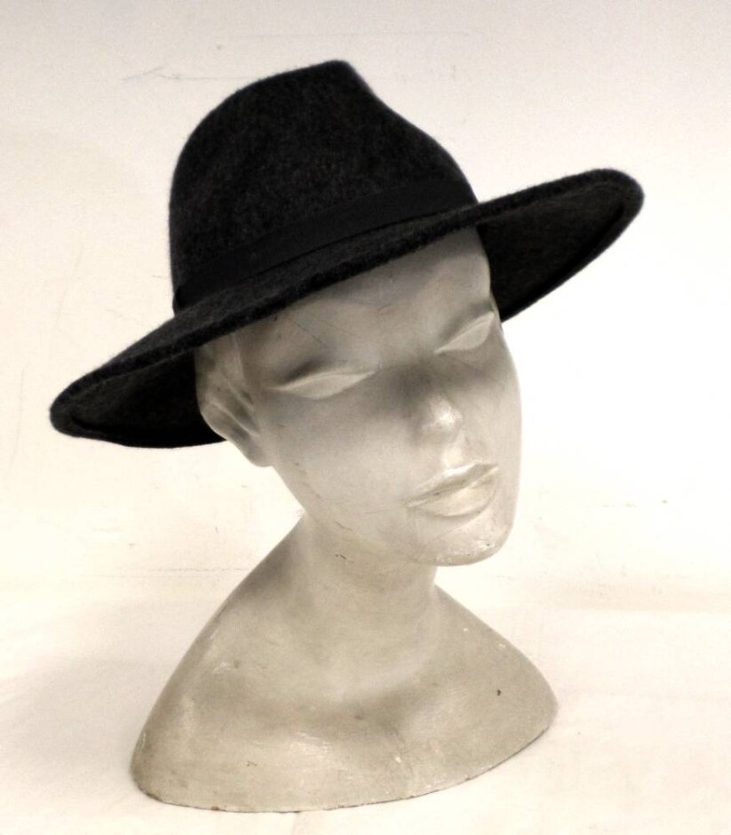 Mint Velvet Grey Wool Women Hat Size S/m