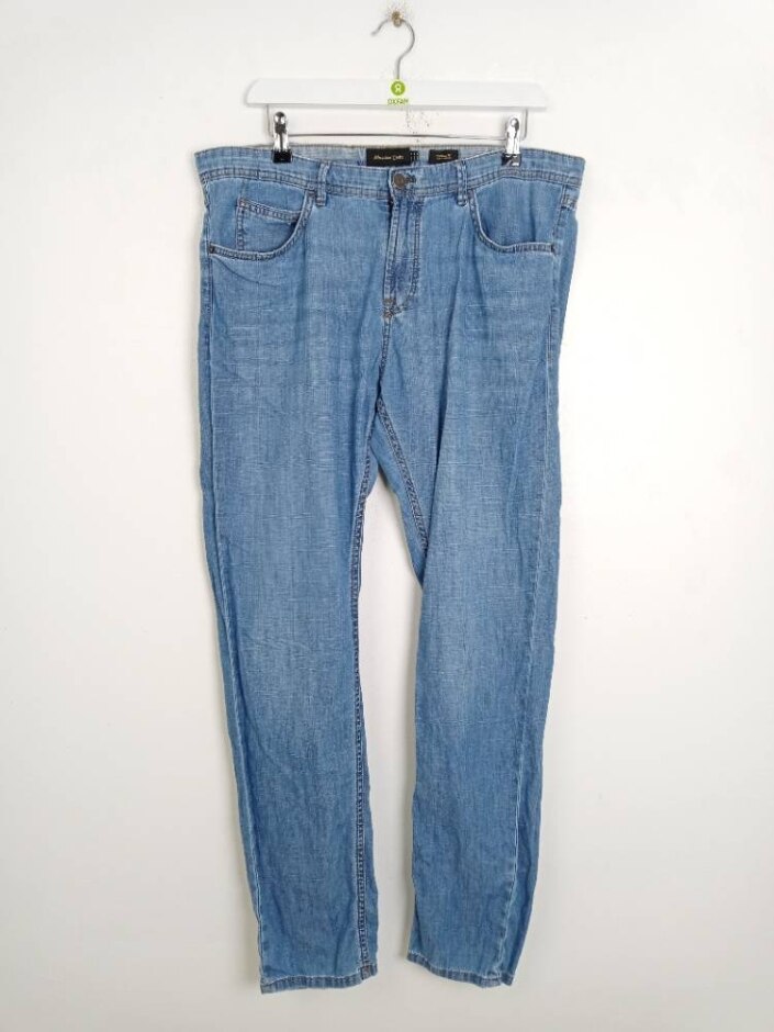 Massimo Dutti Cotton Jeans Blue Size: 34