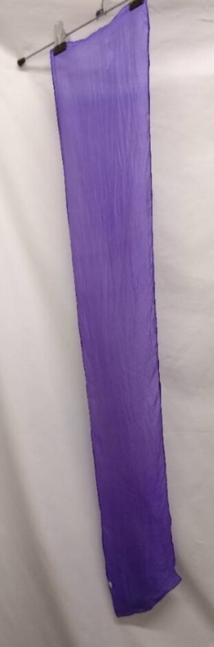 Dark Purple/indigo Silk Scarf, 16 X 107cm