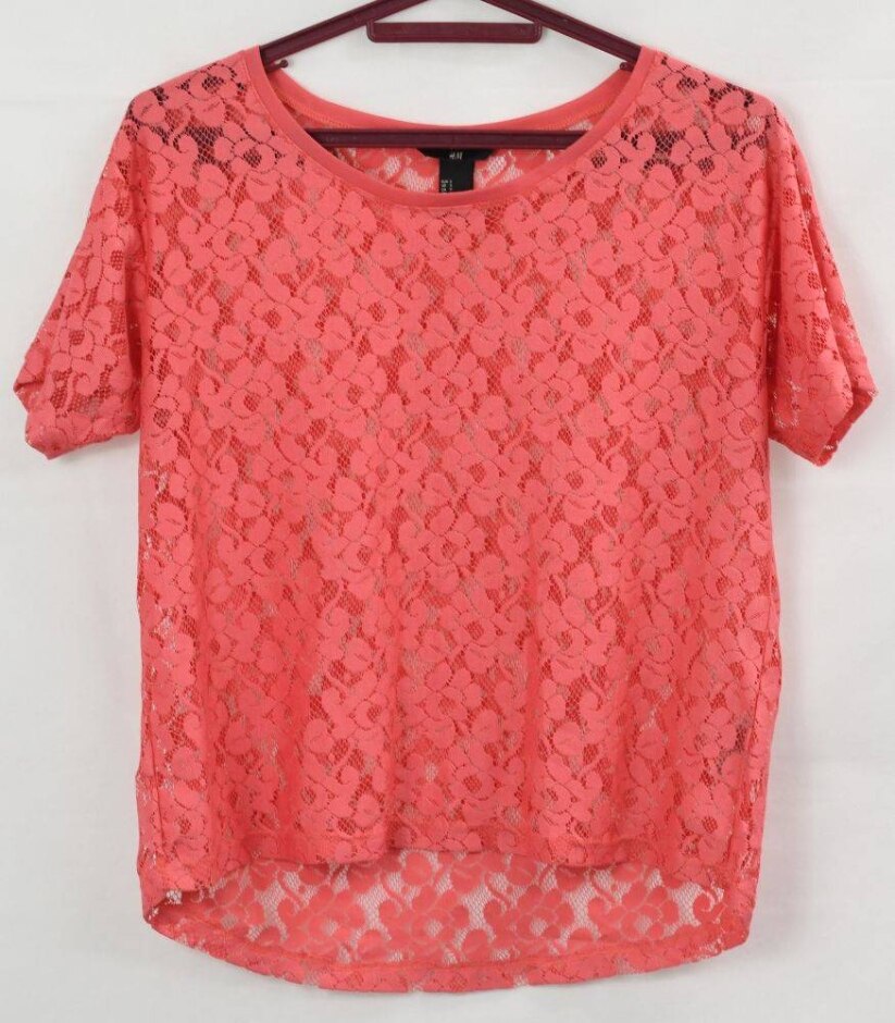 H&m Lace Top Floral Pattern  Coarl Size: S