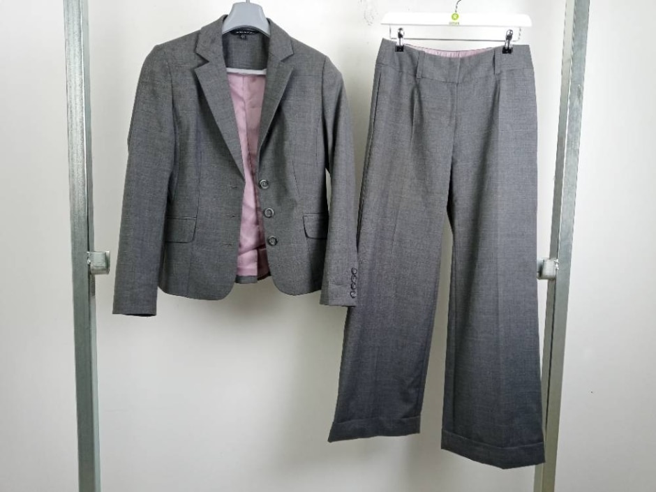 Laura Ashley Trousers Blazer Set Grey Size: 10
